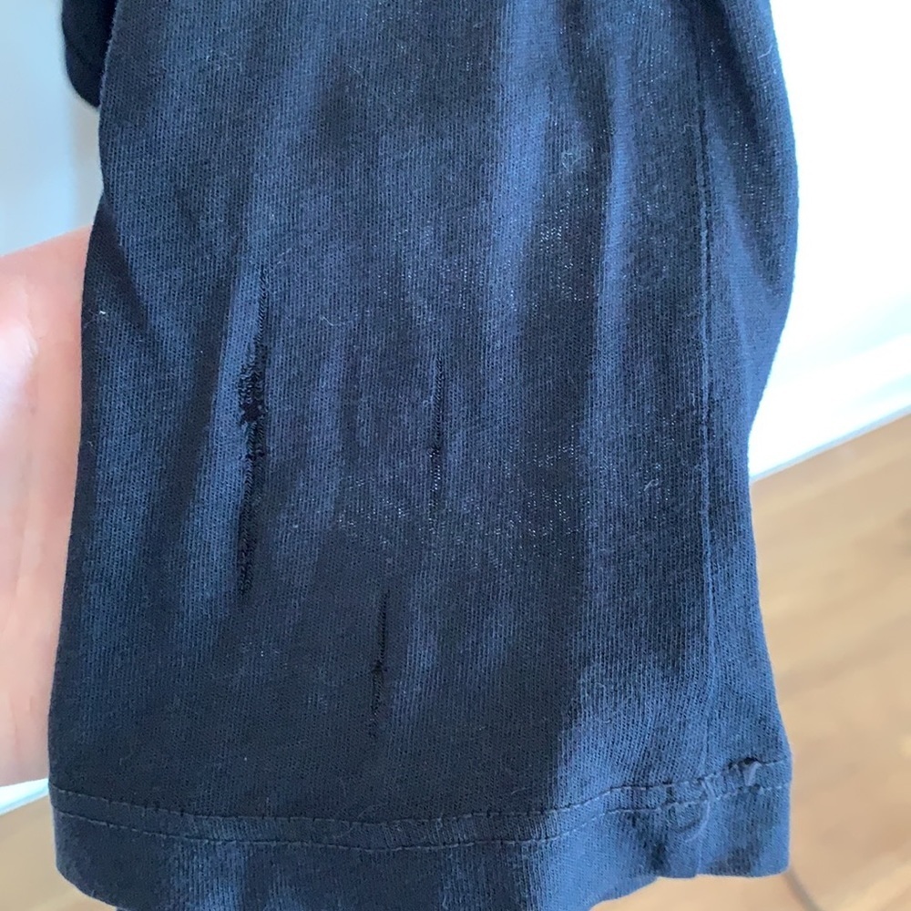 Splendid black draped jersey knit open cardigan - Picture 10 of 12